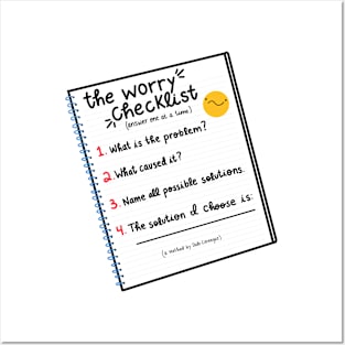 The Worry Checklist Posters and Art